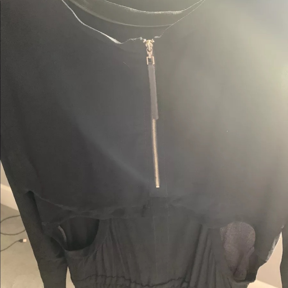 Gorgeous Helmet Lang Open Back Romper - image 5